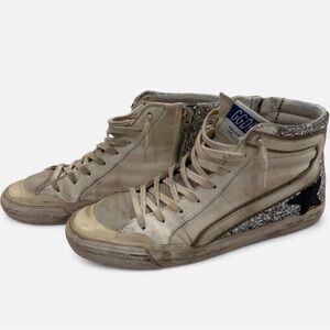 Golden Goose Beige and black star